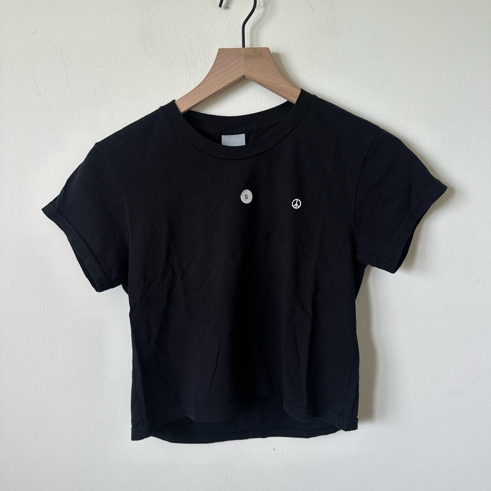 New Madhappy Black BabyTee 100% Cotton Size Small